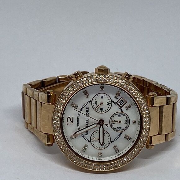 Michael Kors Parker MK5491 Womens Stainless Steel Analog Dial Quartz Watch WO355 - Picture 7 of 12